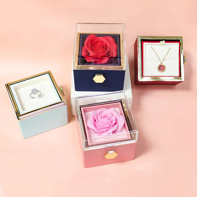 Eternal Rose Box Jewelry Gift Box