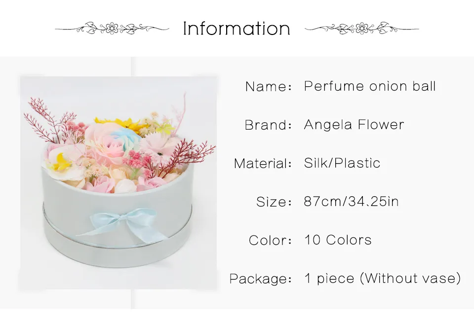 Creative Custom Letter Number Soap Flowers + Gift Box