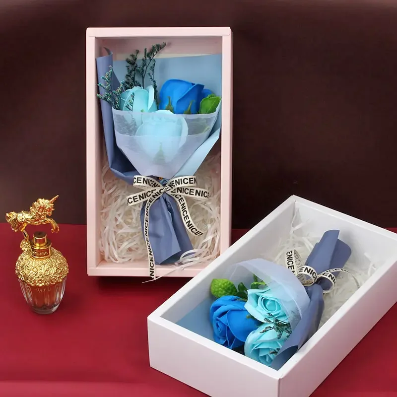 Artificial Rose Bouquet In Gift Box
