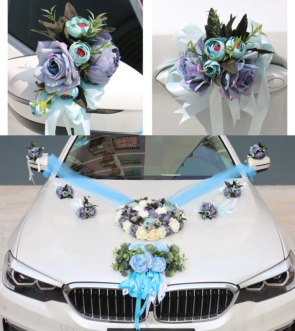 Artificial Flower Wedding Car Decoration