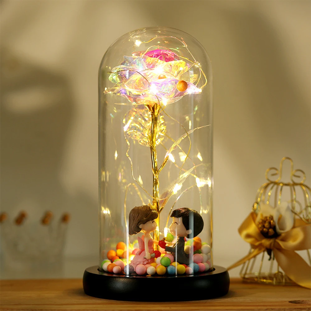 Artificial Rose Flower Lamp with LED