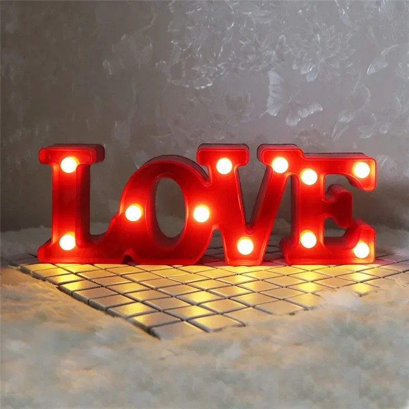 3D Love Letters With LED Light